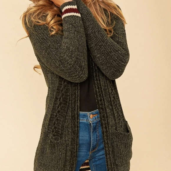 Sweaters - 💜 New Chenille Velvet Cardigan
